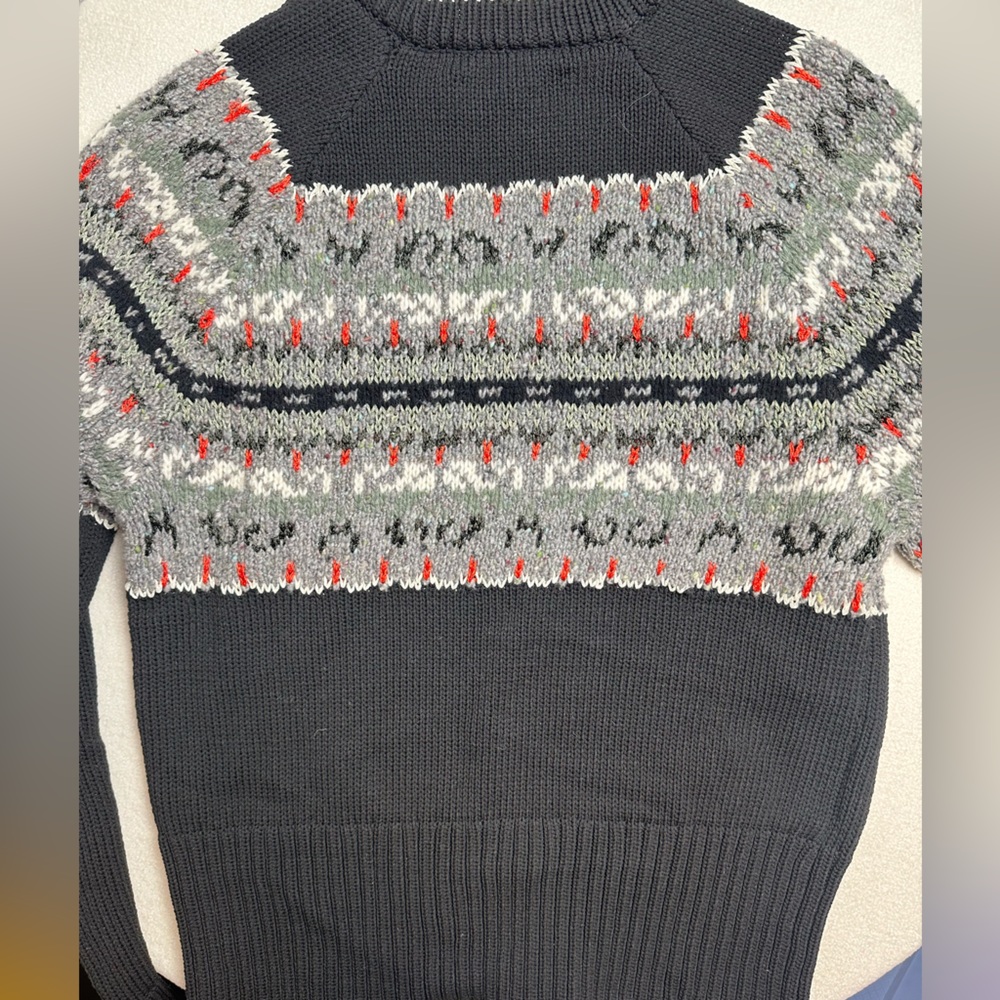 Rag & Bone Black And Gray Patterned Sweater - image 6